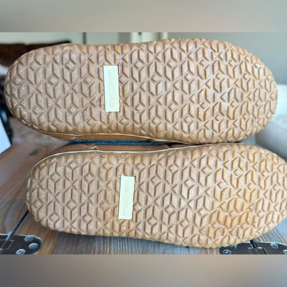 Minnetonka 7 Torrey Brown, Multicolor Indoor/Outdoor Slipper Boots FIT LIKE 6.5 - Picture 12 of 14